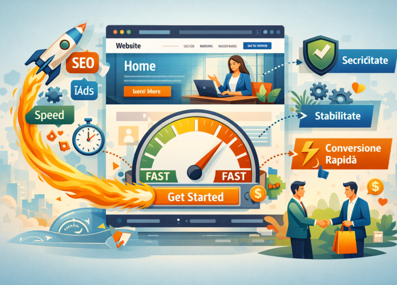 Site rapid si optimizat – de ce viteza iti aduce mai multi clienti in 2026