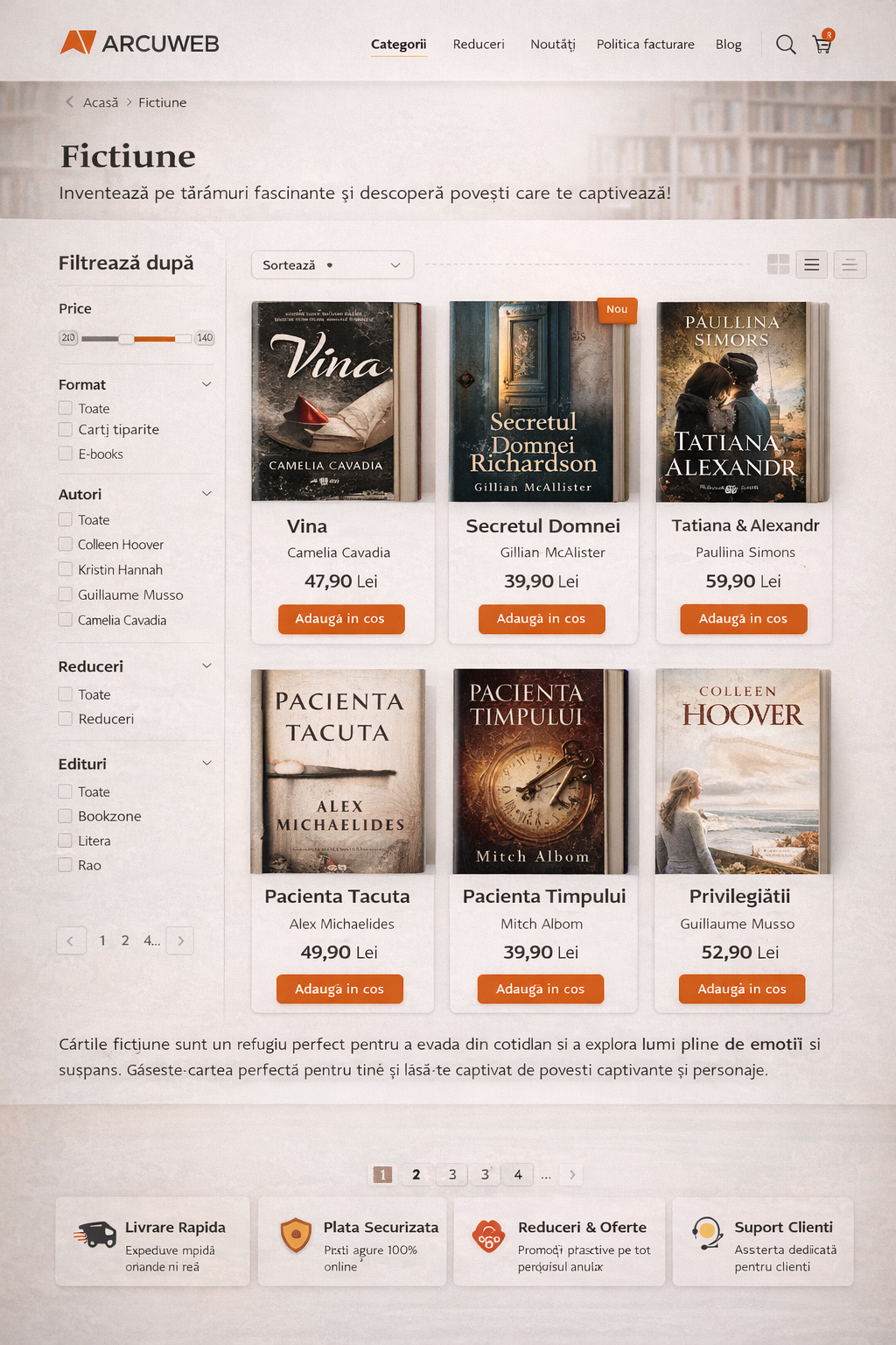 Mockup cart magazin online ARCUWEB