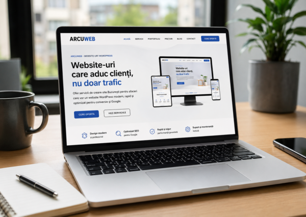 creare site București WordPress optimizat SEO pentru afaceri