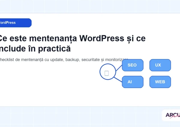 Checklist de mentenanță cu update, backup, securitate și monitorizare