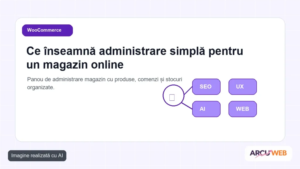 Panou de administrare magazin cu produse, comenzi și stocuri organizate