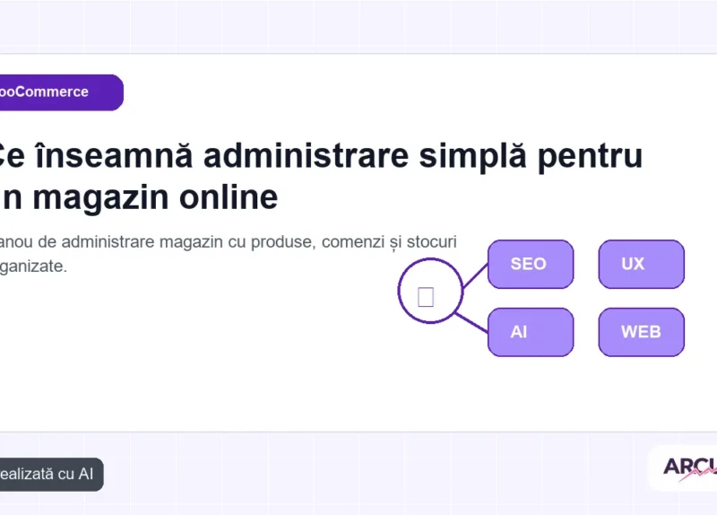 Panou de administrare magazin cu produse, comenzi și stocuri organizate