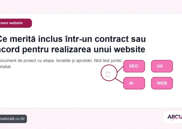 Document de proiect cu etape, livrabile și aprobări, fără text juridic detaliat