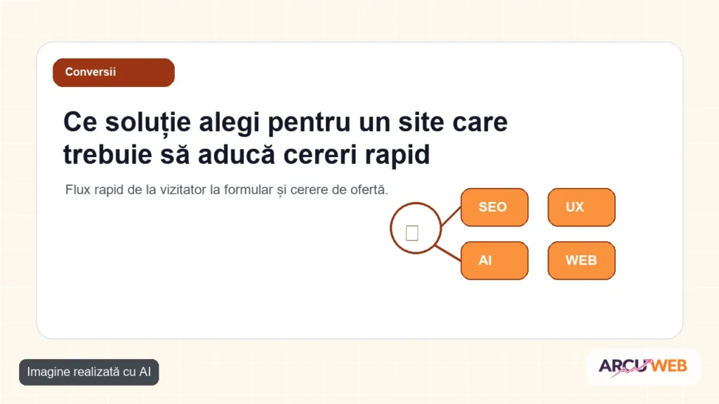 Flux rapid de la vizitator la formular și cerere de ofertă