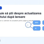 Ce trebuie să știi despre actualizarea conținutului după lansare
