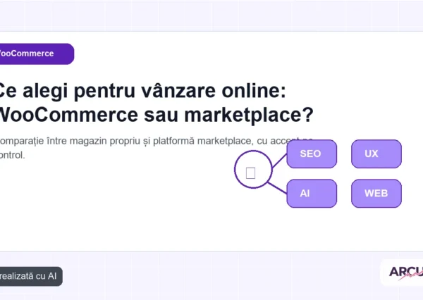 Comparație între magazin propriu și platformă marketplace, cu accent pe control